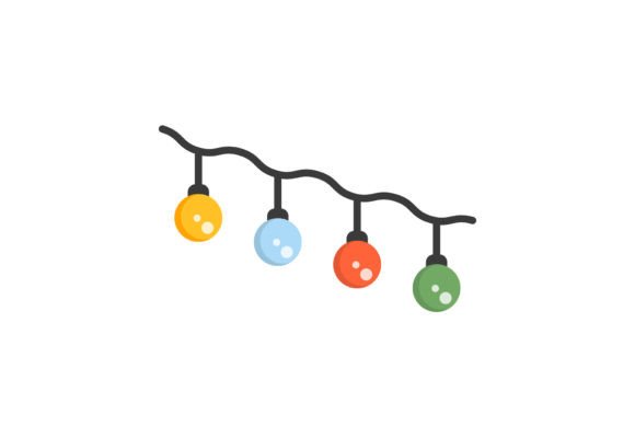 Christmas Loop Lights Artwork Graphics and Illustrations