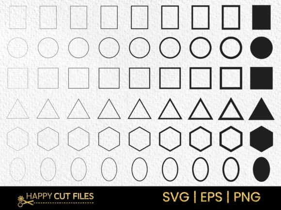 Circle Square Triangle Hexagon Shape Svg: Graphics and Crafts