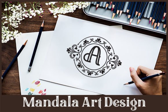 Circular Mandala Letter Design: A Versatile Graphic Asset for Creative Branding
