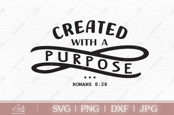 CREATED with a PURPOSE, CHRISTIAN SVG