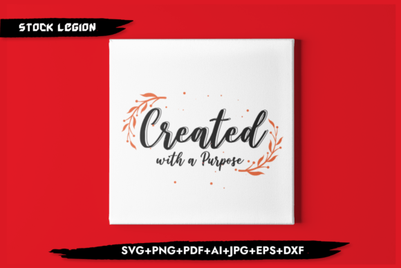 Created with a Purpose - Christian SVG for Modern Content Design