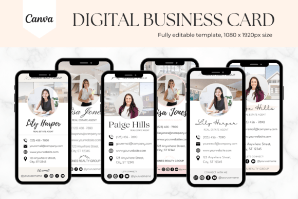 Digital Business Card Template Bundle
