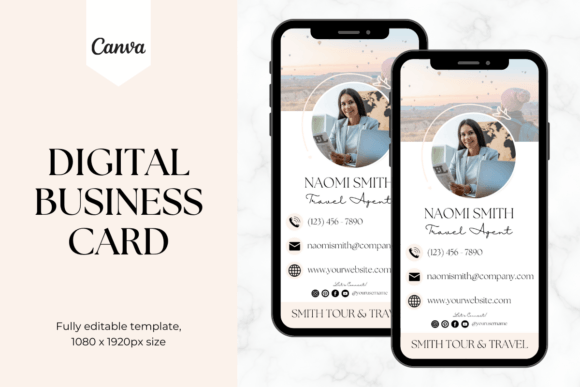 Digital Business Card - Travel Agent 2