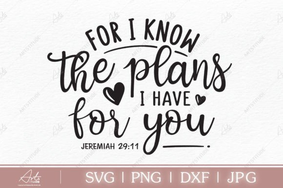 For I Know the Plans I Have for You SVG