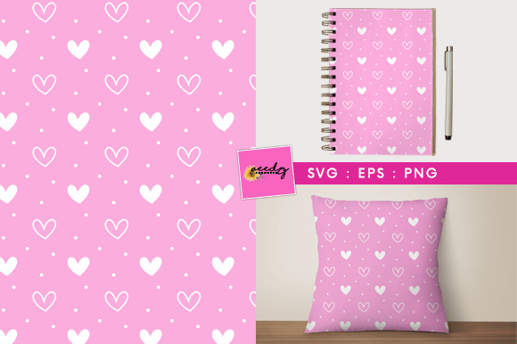 Hand Drawn Heart Seamless Pattern: Graphics and Patterns for Creative Projects