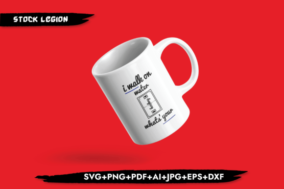 I Walk on Water Ice Hockey Svg Graphics