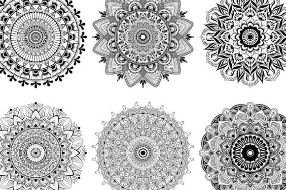 Mandala for Book Cover, Coloring Pages Graphics
