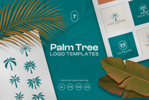 Palm Tree Logo Templates