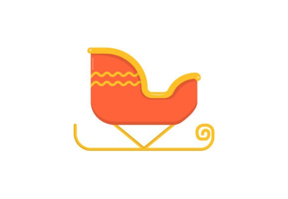 Sledge Transport Vector Graphic