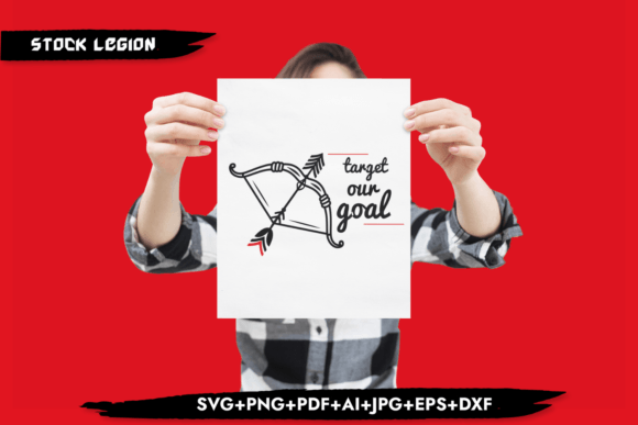 Target Our Goal -Arrow Svg: Graphics for Crafts and Creative Design