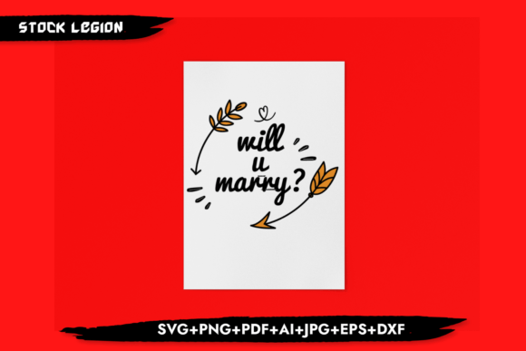 Will You Marry Me-Arrow Svg: Graphics for Crafts and Content